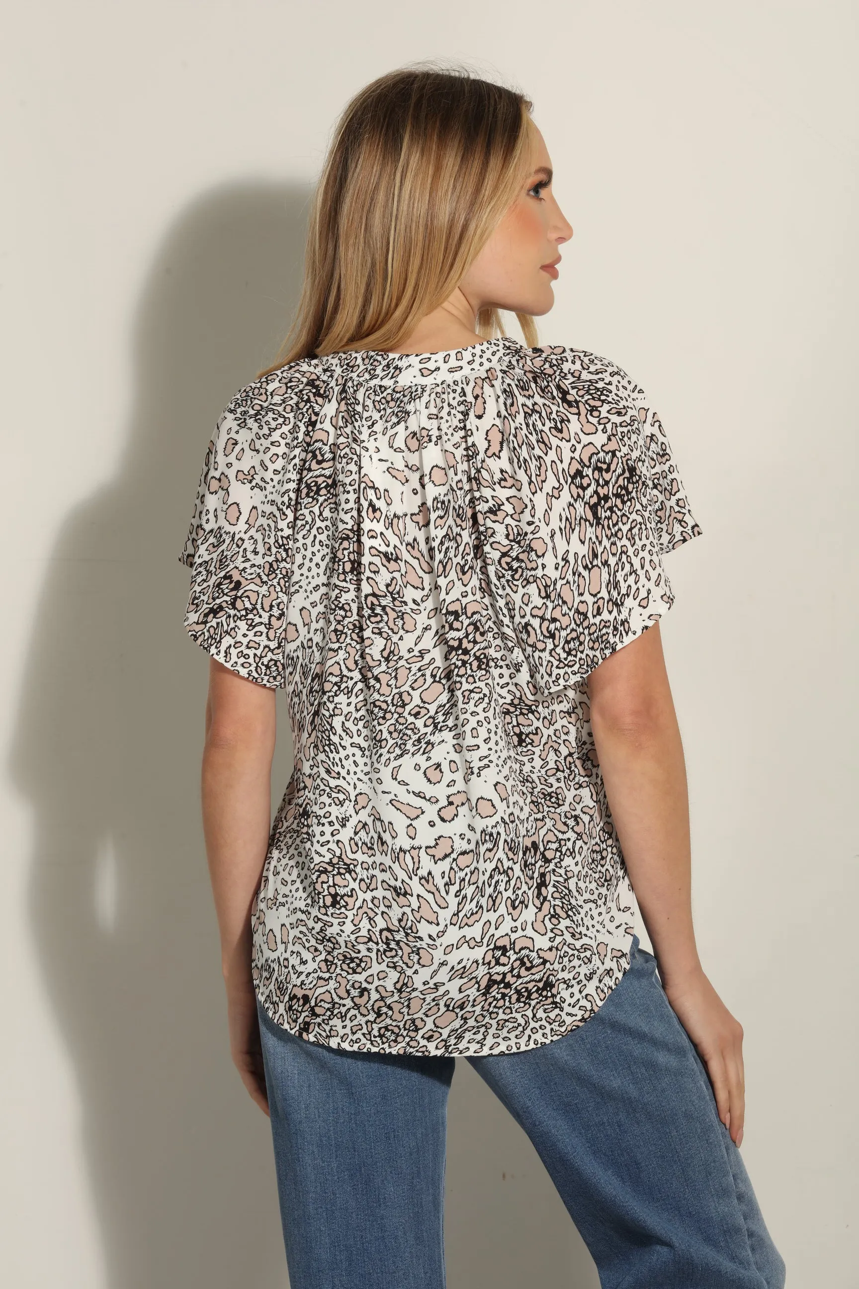 Libbie Satin Split Neck Top-FINAL SALE sold by Veronica M product image thumbnail 2