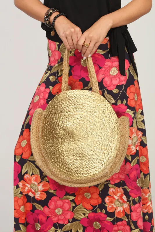 Tulum Gold Foil Detail Bag- FINAL SALE sold by Veronica M