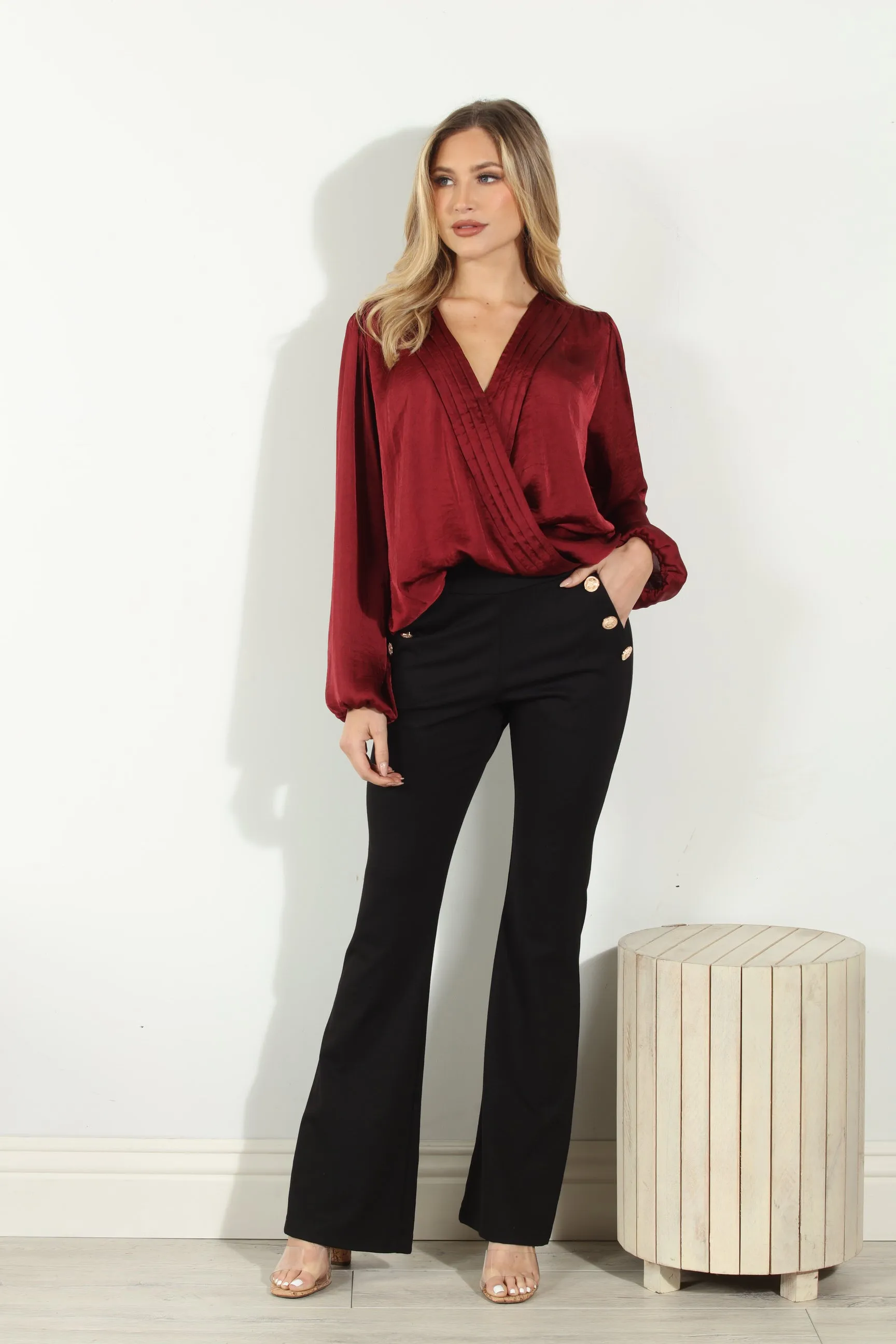 Black Ponti Button Pants-BEST SELLER sold by Veronica M product image thumbnail 2