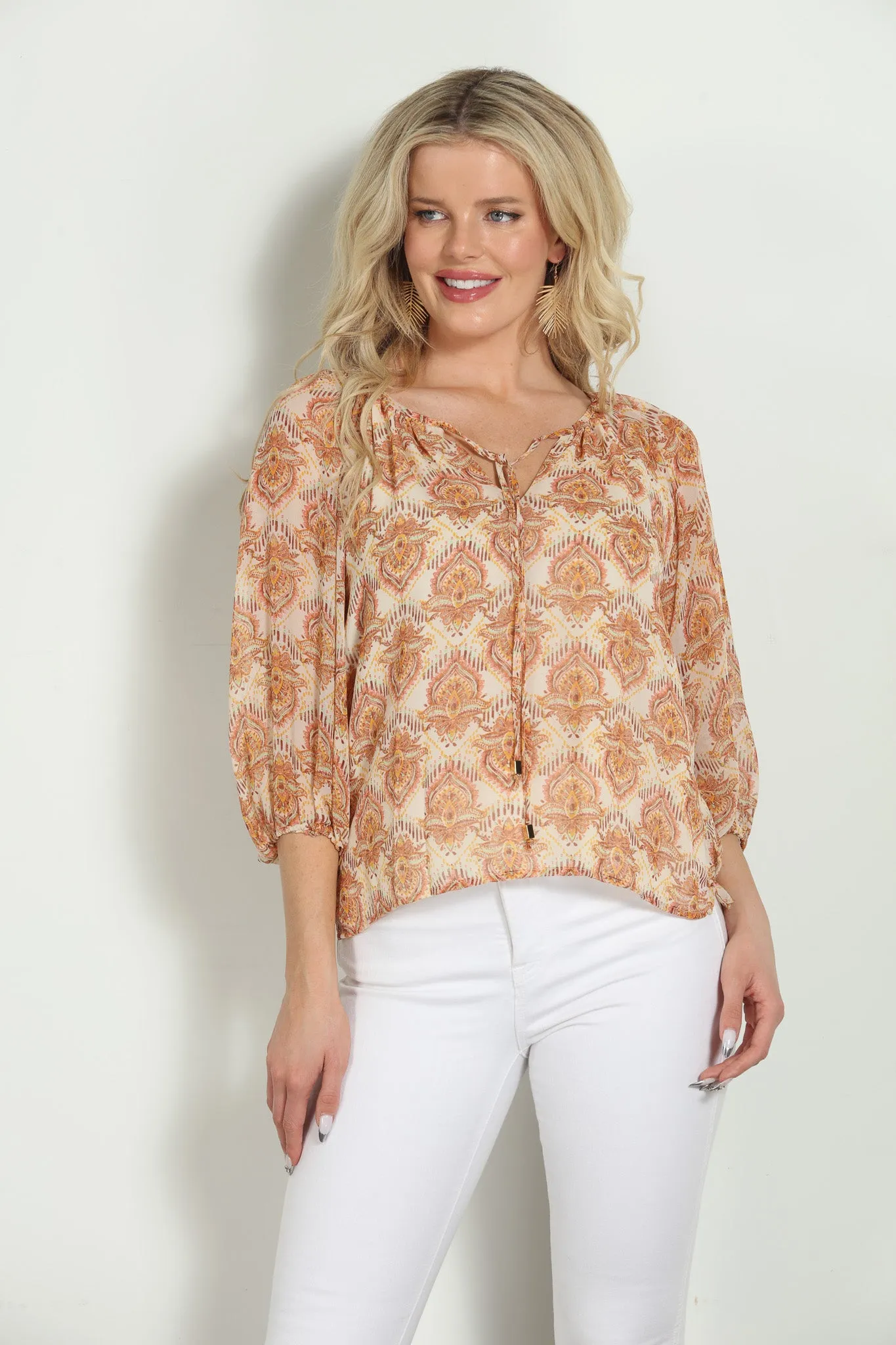 Saria Balloon Sleeve Blouse- FINAL SALE sold by Veronica M product image thumbnail 5