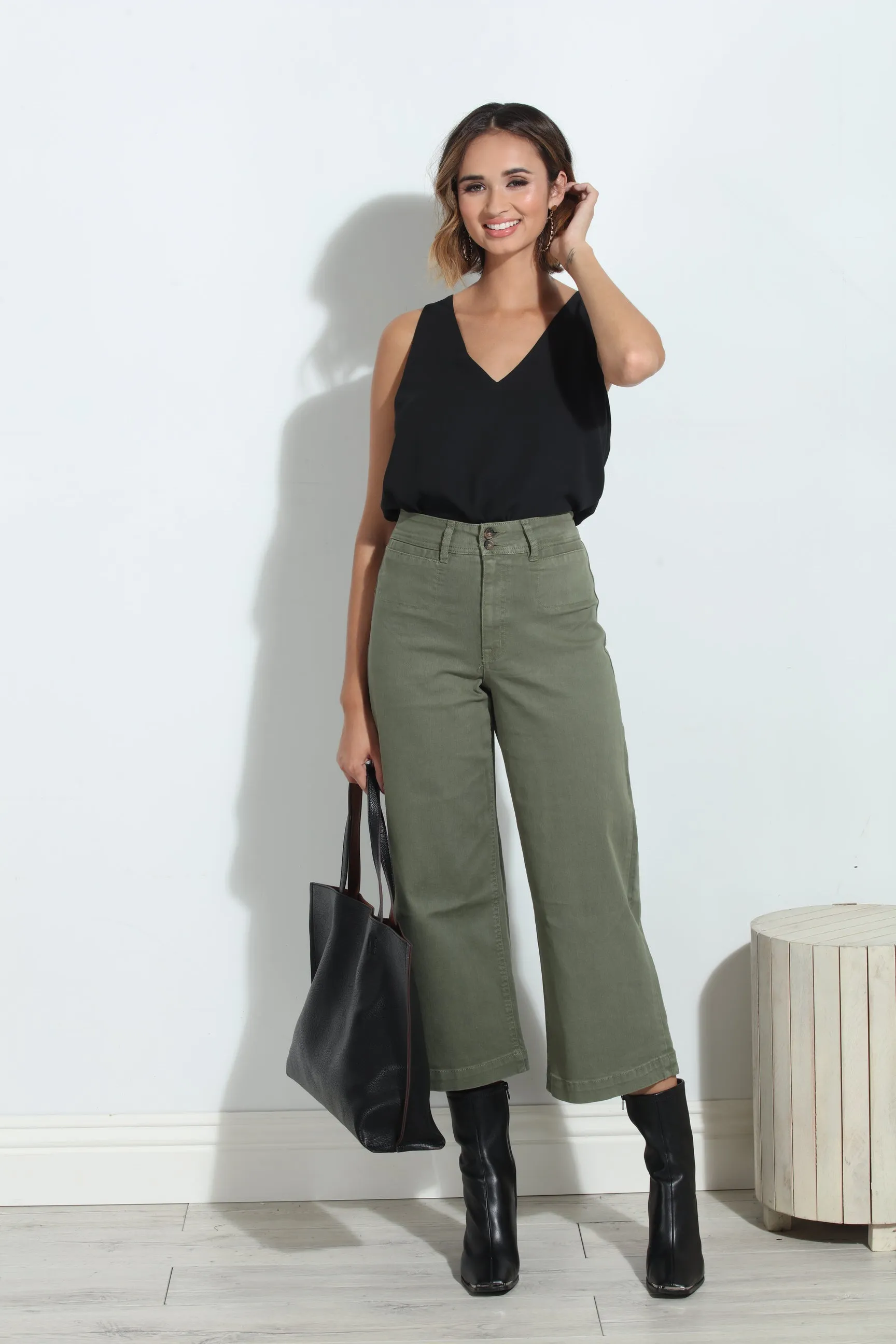 Unpublished Gemma Olive Cropped Pant-FINAL SALE sold by Veronica M product image thumbnail 5