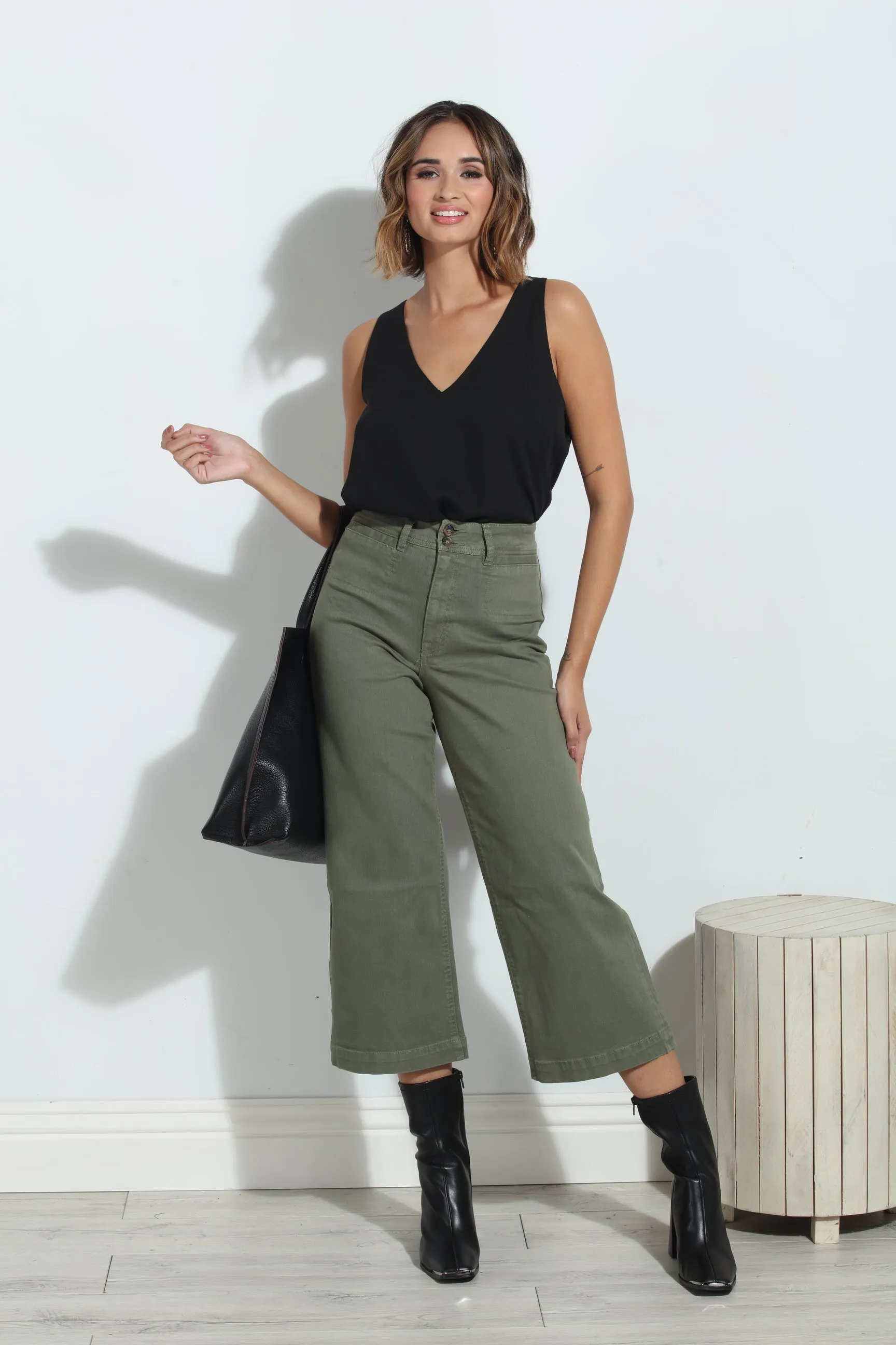 Unpublished Gemma Olive Cropped Pant-FINAL SALE sold by Veronica M product image thumbnail 2