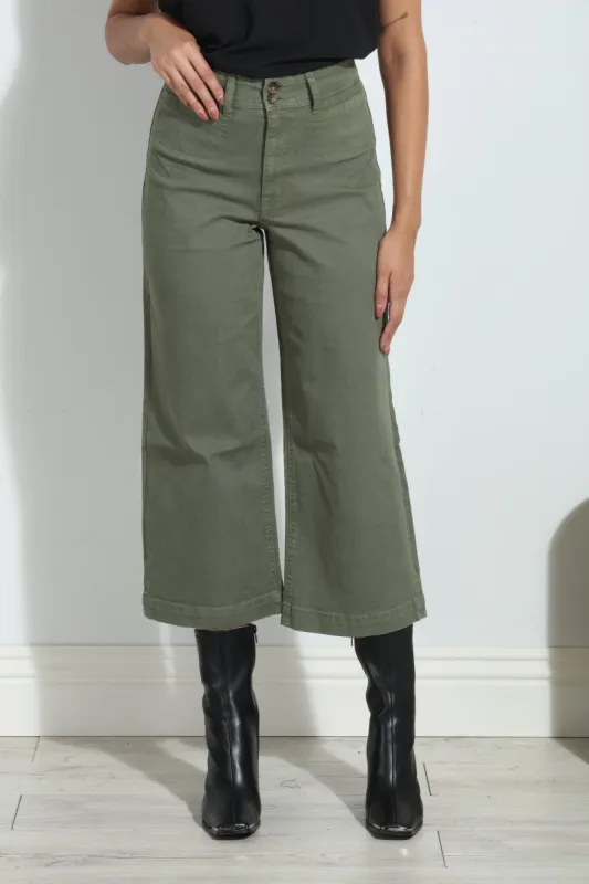 Unpublished Gemma Olive Cropped  Pant-FINAL SALE sold by Veronica M