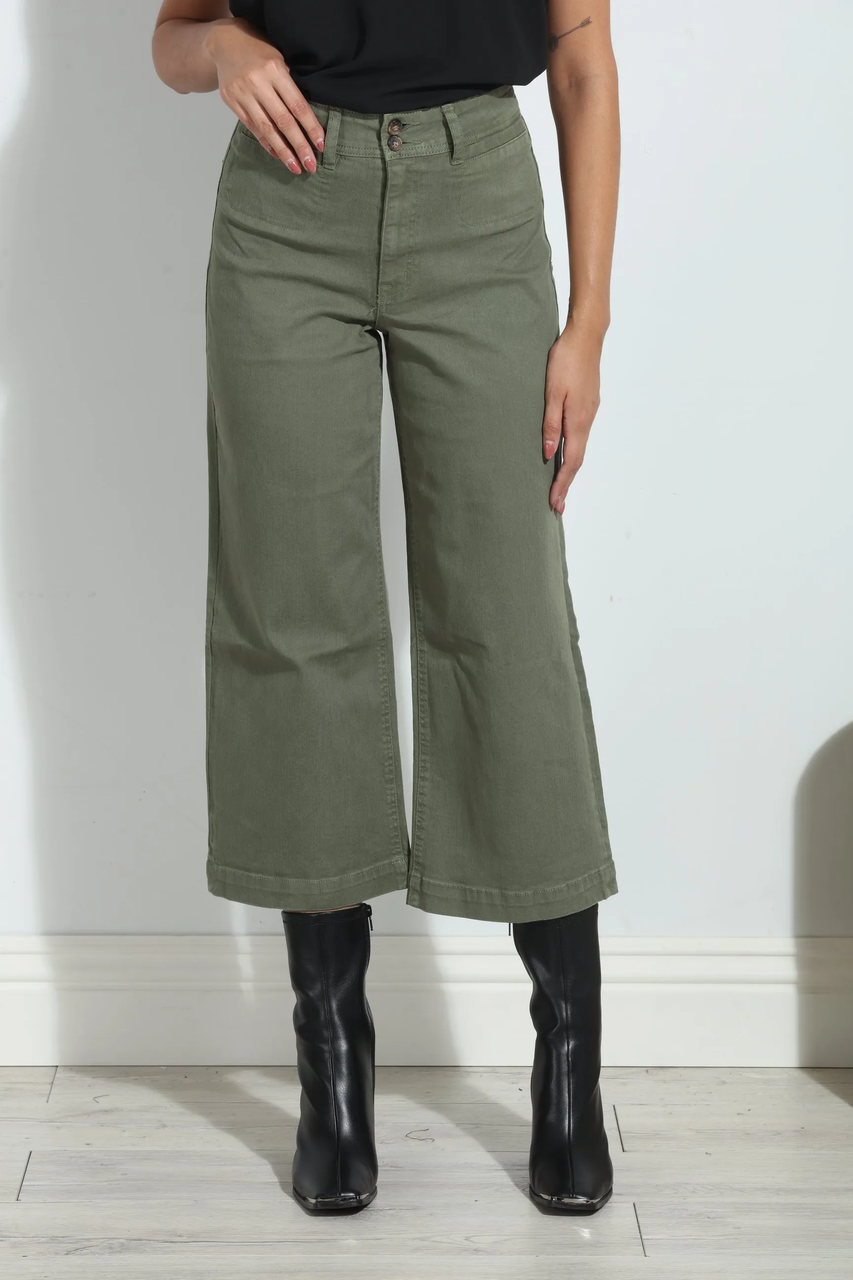 Unpublished Gemma Olive Cropped Pant-FINAL SALE sold by Veronica M