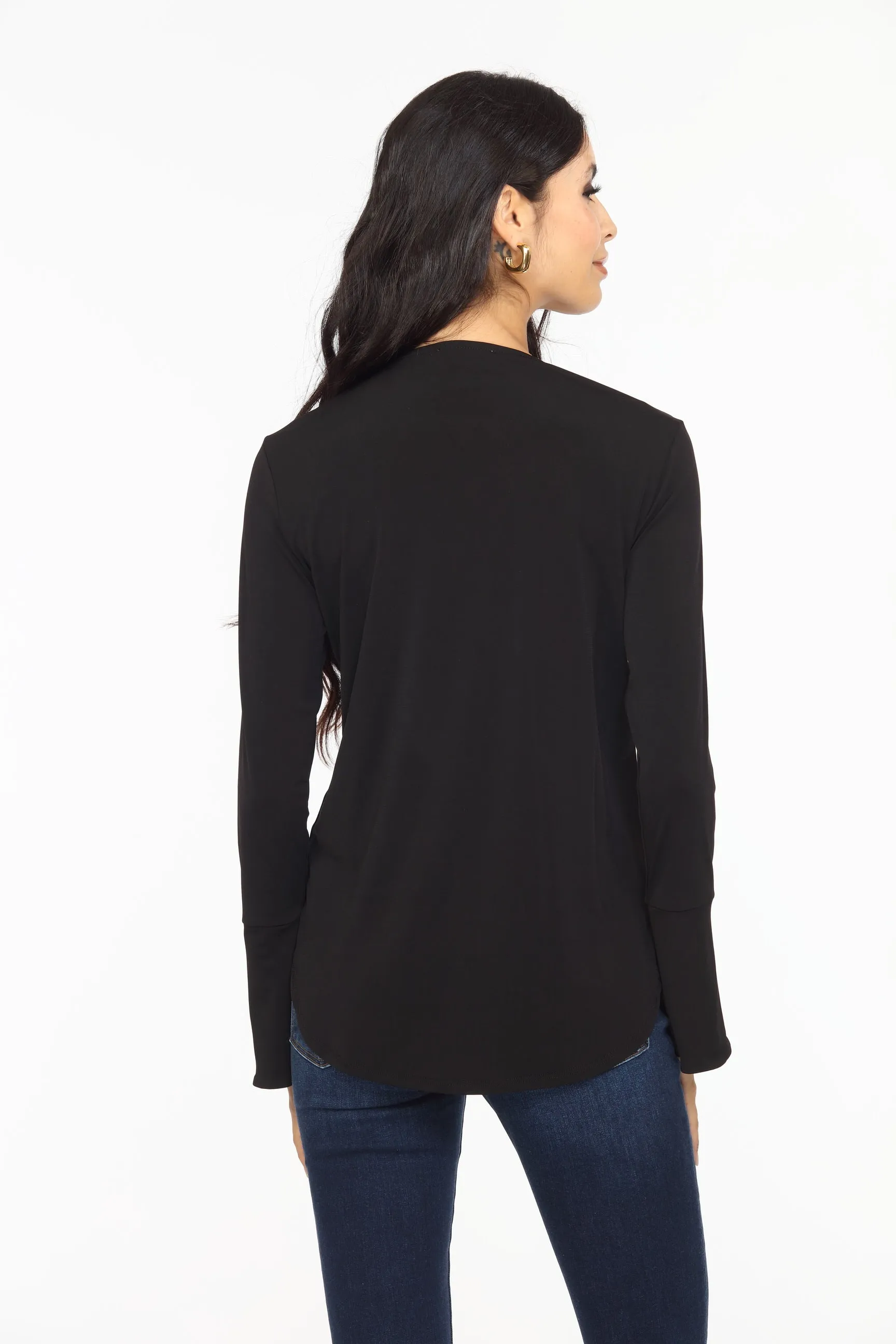 Black ITY Surplice Bell Sleeve Top - BEST SELLER sold by Veronica M product image thumbnail 4