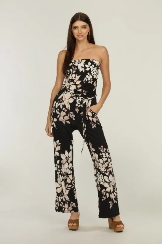 Mayfair Stretch Shirred Tube Jumpsuit-FINAL SALE sold by Veronica M