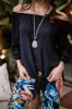 Navy OTS Top with Tie-BEST SELLER sold by Veronica M