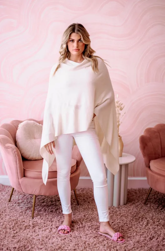 Ivory Throw-On Poncho - BEST SELLER sold by Veronica M