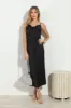 Black Satin Bias Midi Dress-FINAL SALE sold by Veronica M