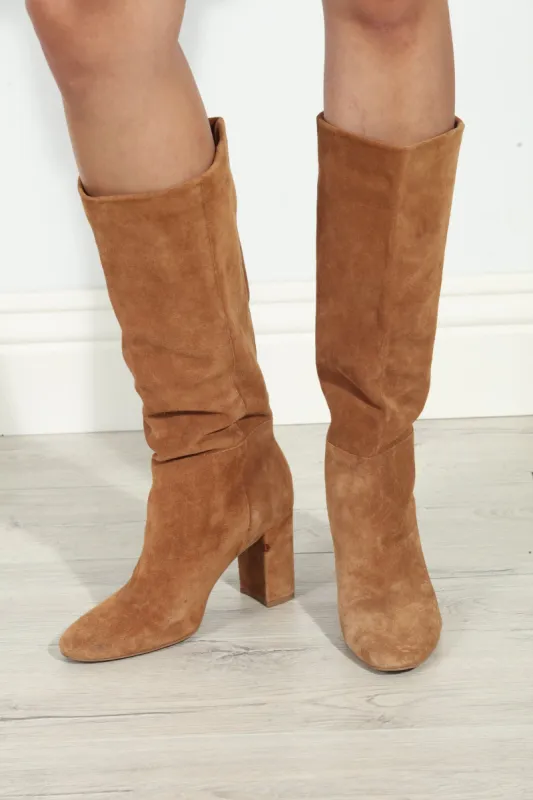 Krafty Suede Booties - Honey Brown -FINAL SALE sold by Veronica M