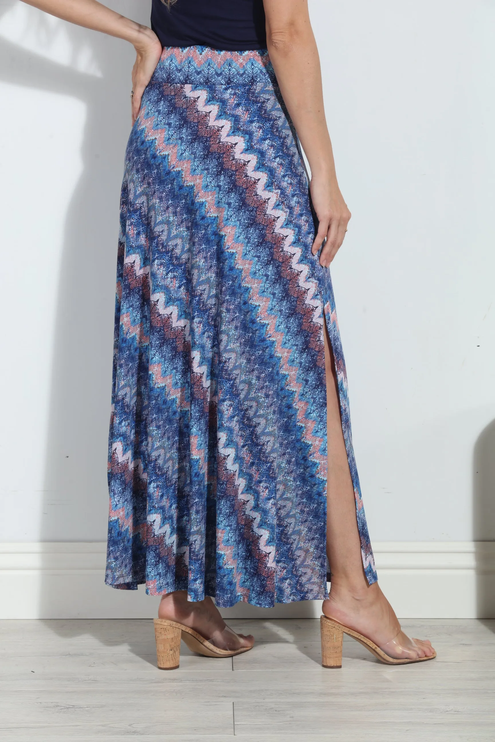 Odyssey Tie Front Maxi Skirt-FINAL SALE sold by Veronica M product image thumbnail 5