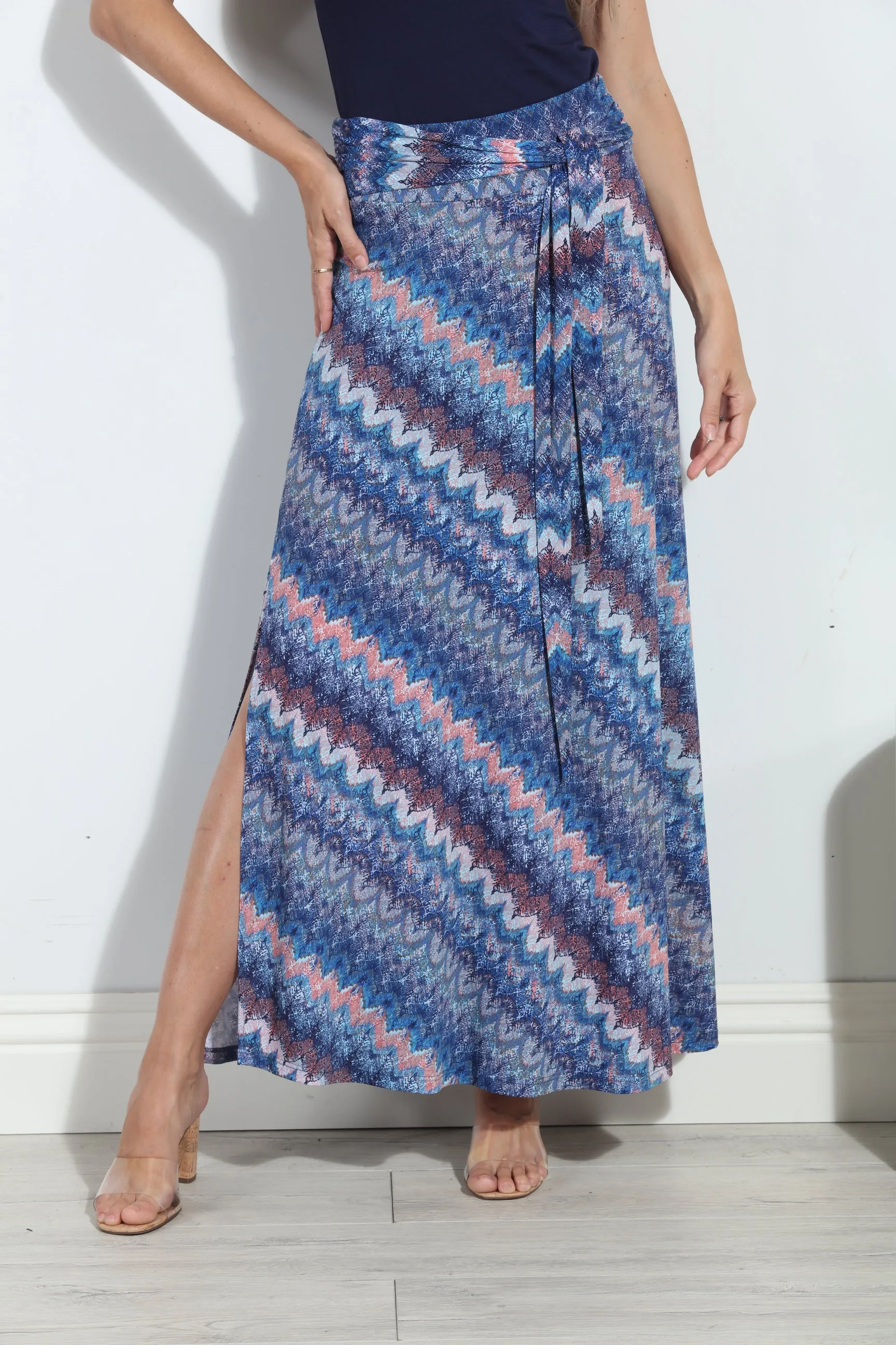 Odyssey Tie Front Maxi Skirt-FINAL SALE sold by Veronica M