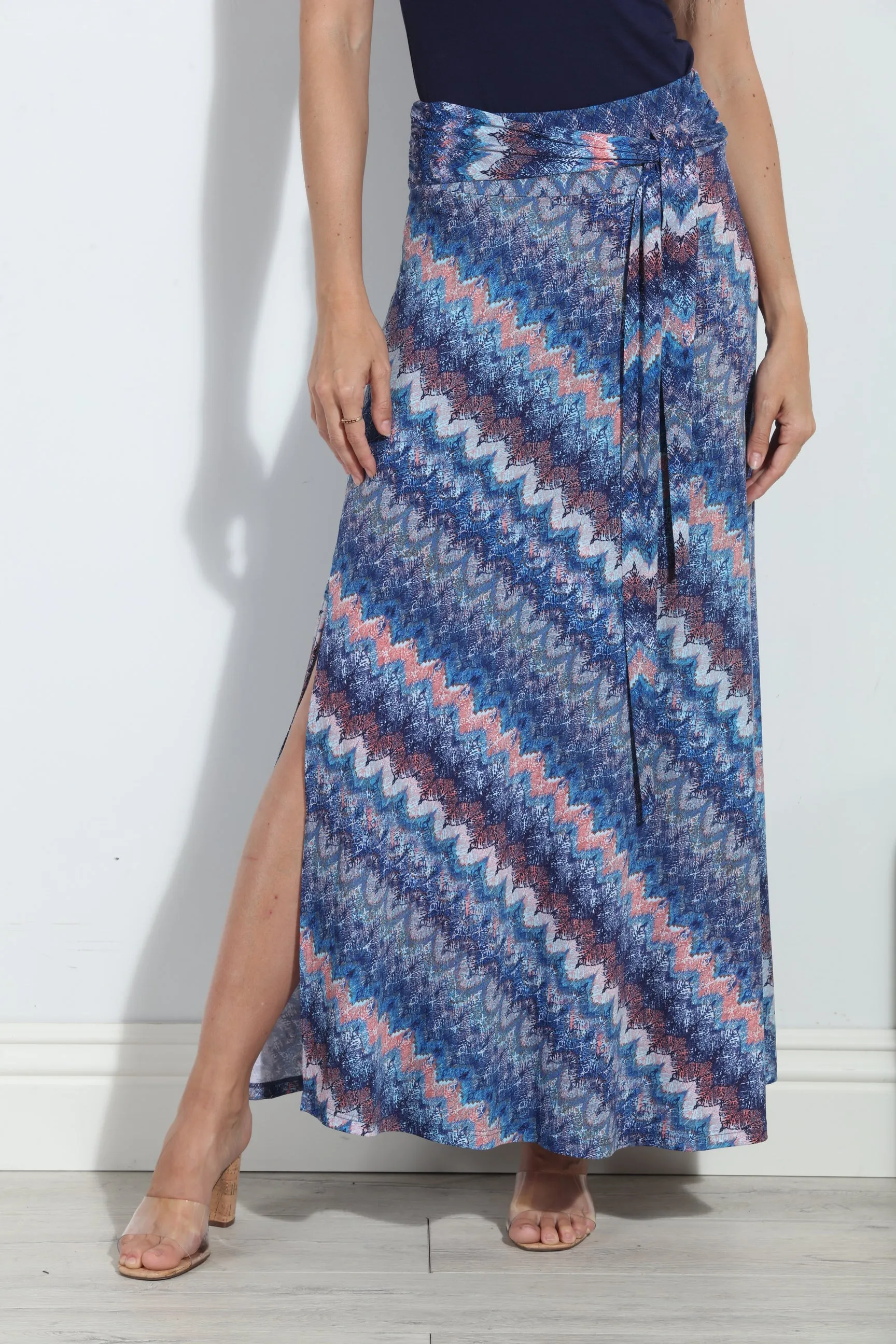 Odyssey Tie Front Maxi Skirt-FINAL SALE sold by Veronica M product image thumbnail 4