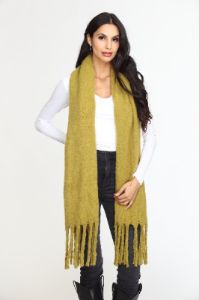 Green Tassel Soft Scarf-FINAL SALE sold by Veronica M