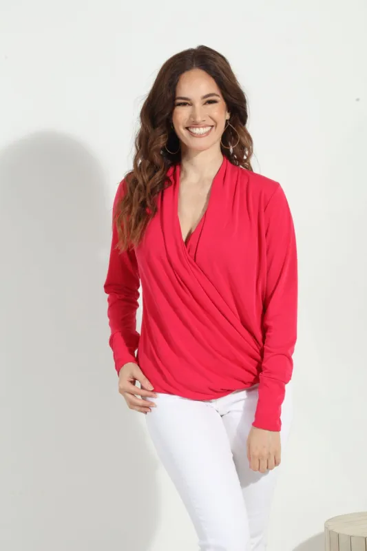 Punch Cupro Draped Surplice Top-FINAL SALE sold by Veronica M