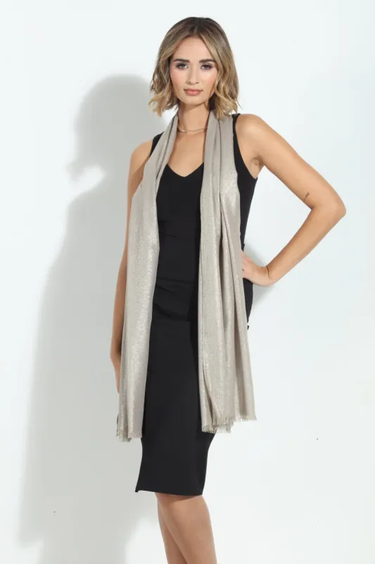 Gold Metallic Scarf sold by Veronica M
