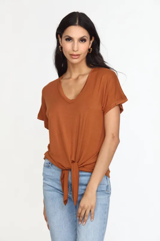 Copper Tee with Front Tie-BEST SELLER sold by Veronica M
