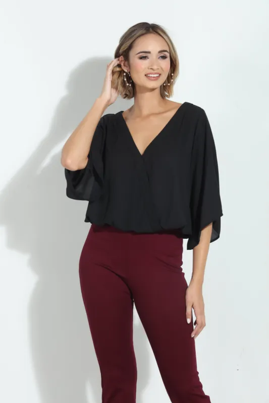 Onyx Surplice Top-BEST SELLER sold by Veronica M