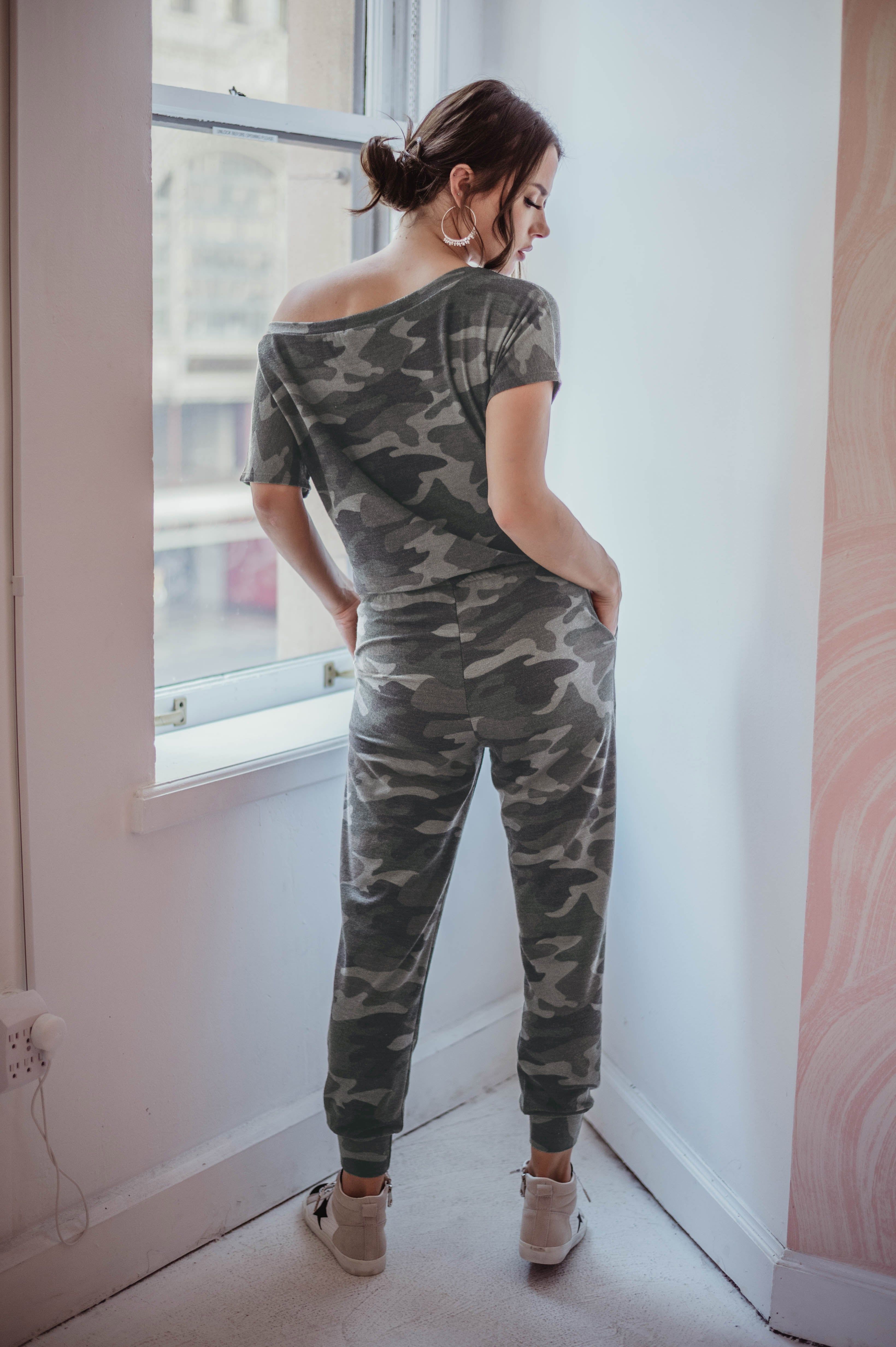 Joey Camo French Terry Jumpsuit - FINAL SALE sold by Veronica M product image thumbnail 3
