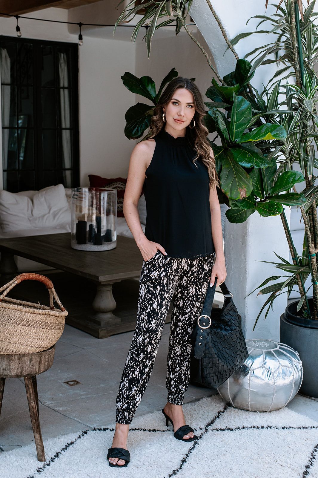 Black High-Neck Chiffon Top-FINAL SALE sold by Veronica M product image thumbnail 2