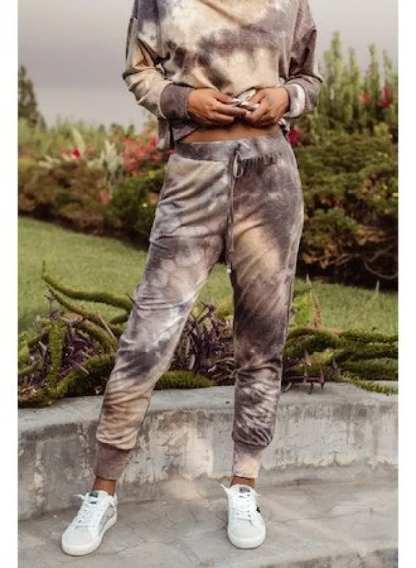 Grace Tie dye French Terry Joggers-FINAL SALE sold by Veronica M