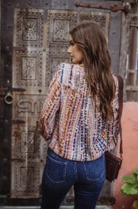 Lucia V-Neck Blouse-FINAL SALE sold by Veronica M