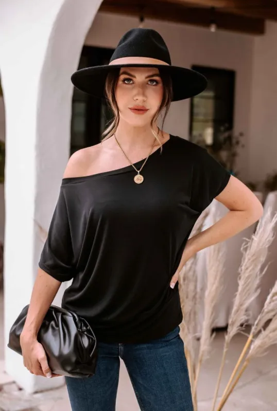 Black Cupro OTS Top-BEST SELLER sold by Veronica M