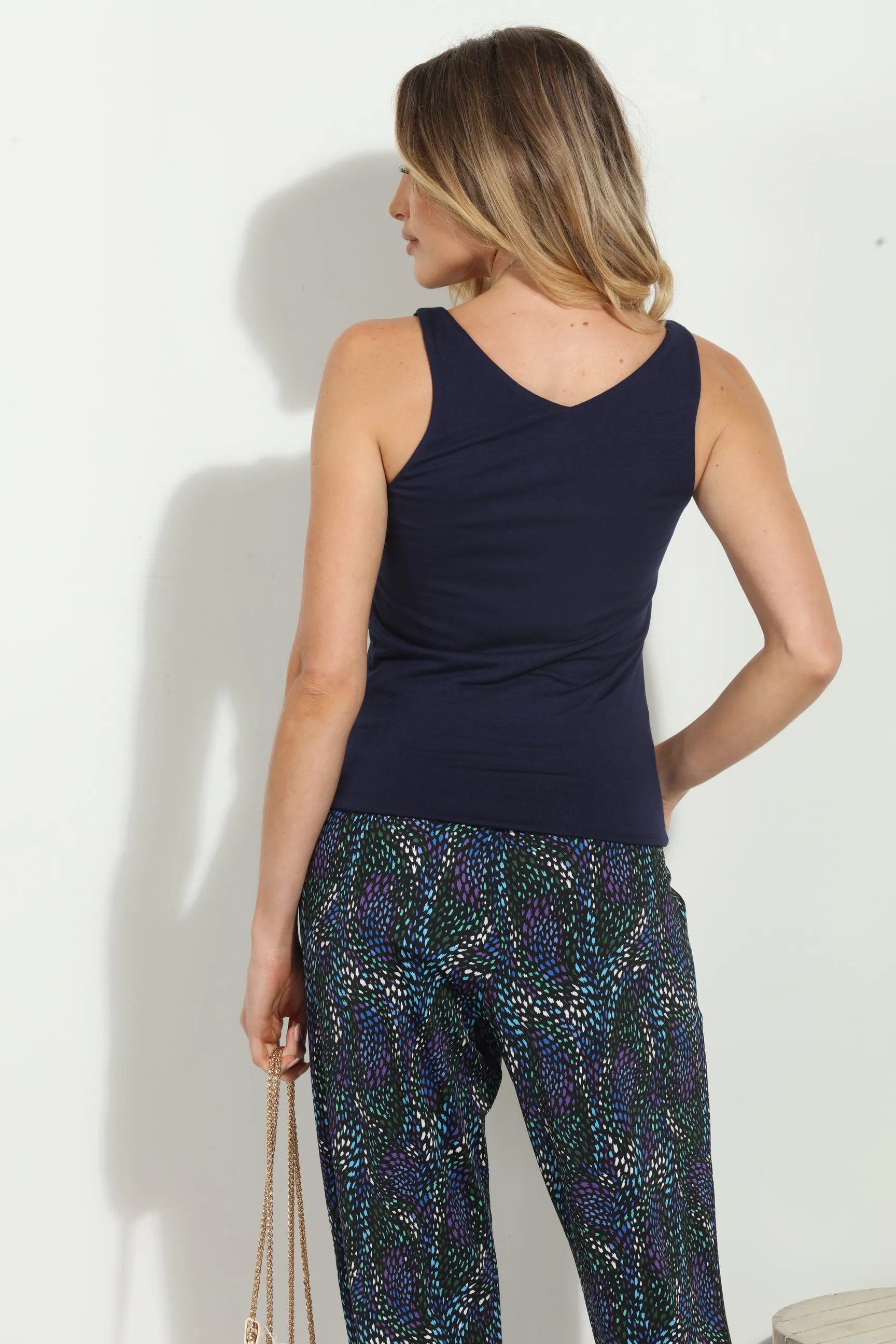Jersey Double Lined Tank - Navy sold by Veronica M product image thumbnail 2