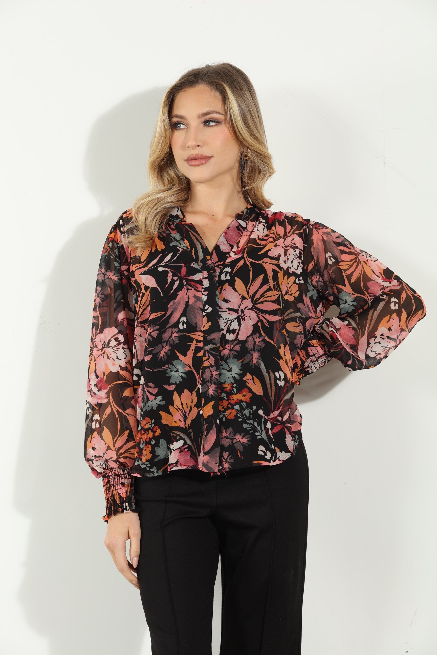 Alexia Chiffon Button Blouse-FINAL SALE sold by Veronica M product image thumbnail 4