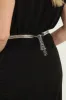 Silver Rhinestone Disco Belt sold by Veronica M