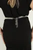 Silver Rhinestone Disco Belt sold by Veronica M