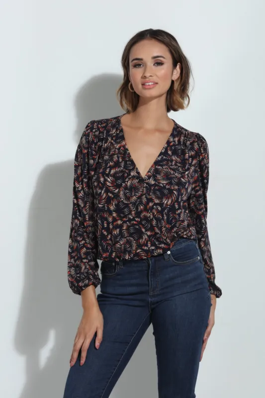 Ziza Mom Cropped Surplice Top-FINAL SALE sold by Veronica M