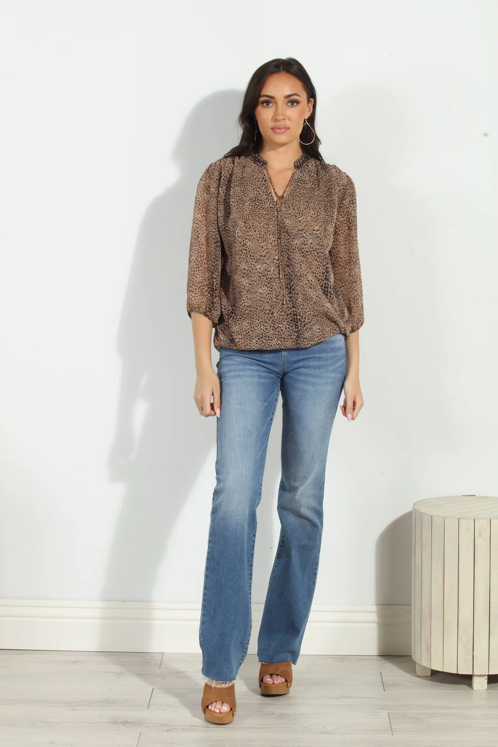 Carmelo 3/4 Sleeve Surplice Blouse-BEST SELLER sold by Veronica M product image thumbnail 4