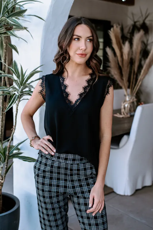 Black Sleeveless Lace Top-BEST SELLER sold by Veronica M