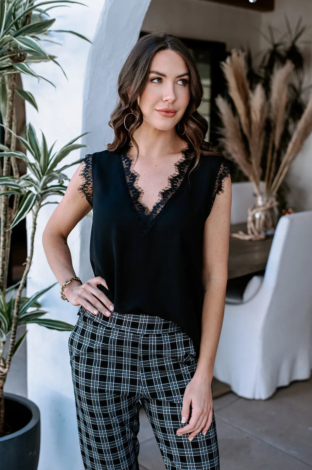 Black Sleeveless Lace Top-BEST SELLER sold by Veronica M