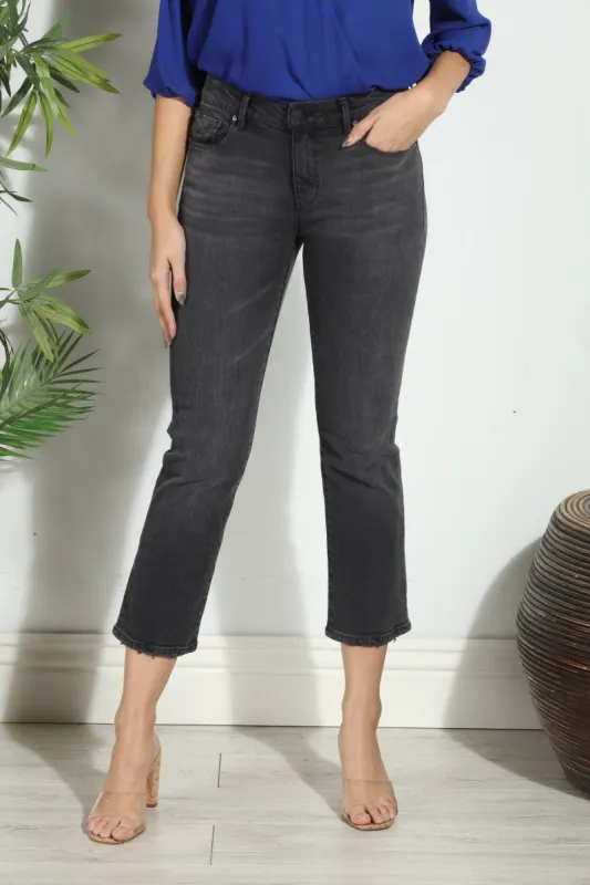 Unpublished Cropped Demi Flare Jeans -Coal-FINAL SALE sold by Veronica M