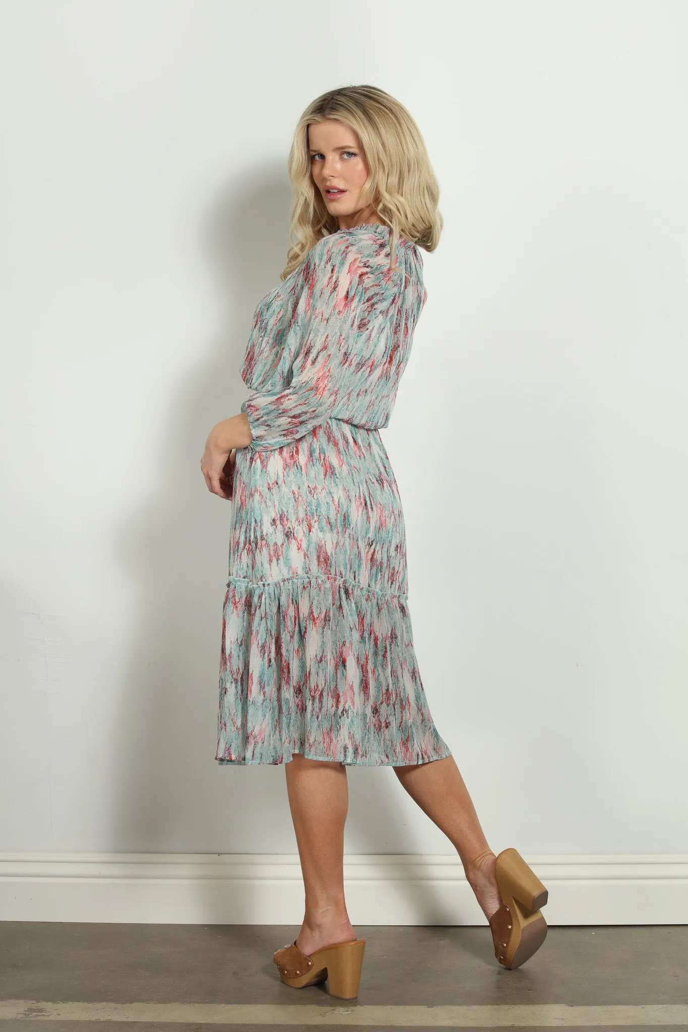 Myranda Chiffon Smocked Midi Dress-FINAL SALE sold by Veronica M product image thumbnail 2