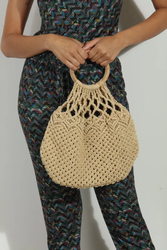 Tan Crochet Handbag-FINAL SALE sold by Veronica M