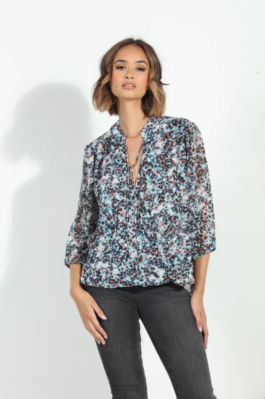Lucila 3/4 Sleeve Surplice Blouse-FINAL SALE sold by Veronica M