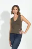 Jersey Lined Mom Cropped Tee- Olive sold by Veronica M