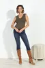 Jersey Lined Mom Cropped Tee- Olive sold by Veronica M