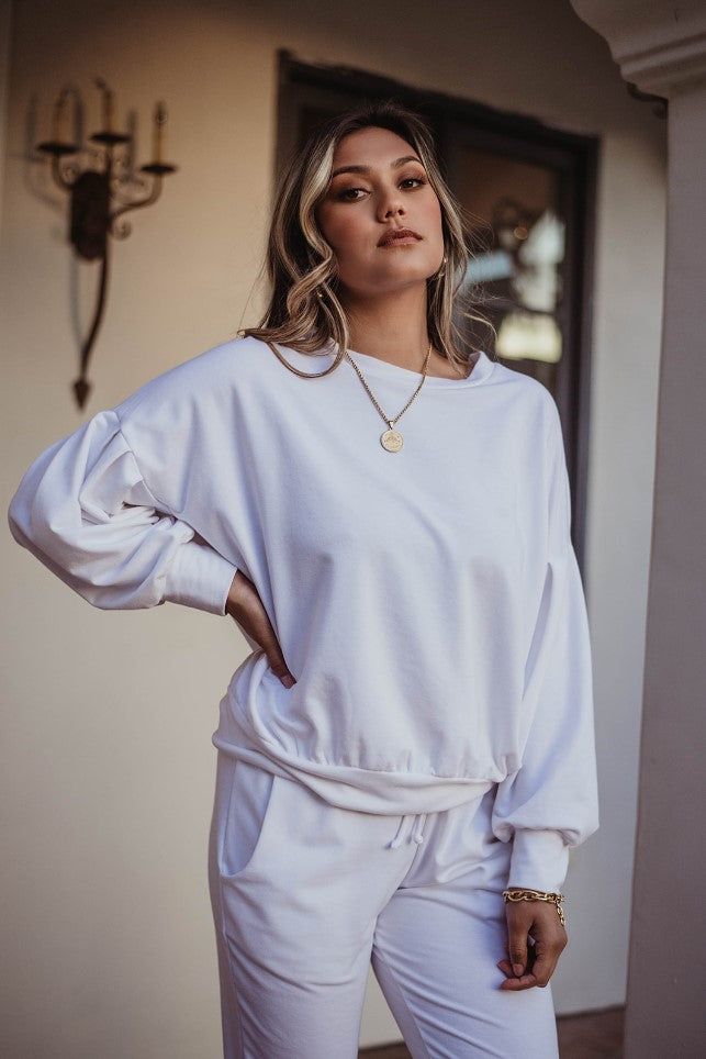 White Oversized Sweatshirt - FINAL SALE sold by Veronica M product image thumbnail 2