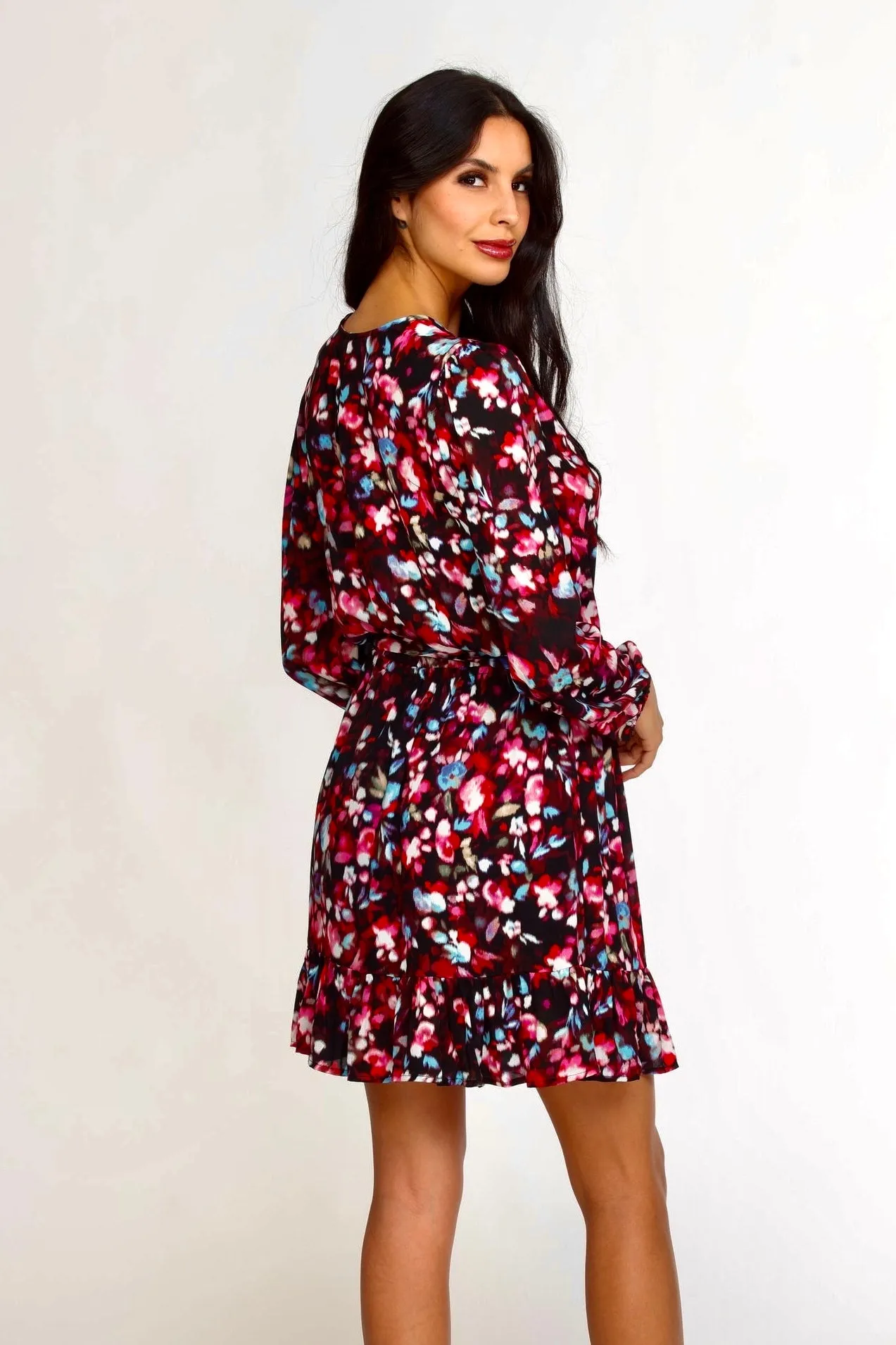 Bali Long Sleeve surplice Dress sold by Veronica M product image thumbnail 4