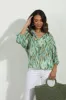 Tiki Split-Neck Blouse-FINAL SALE sold by Veronica M