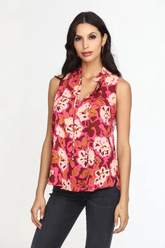 Lea Pleated Neck Sleeveless Blouse-FINAL SALE sold by Veronica M