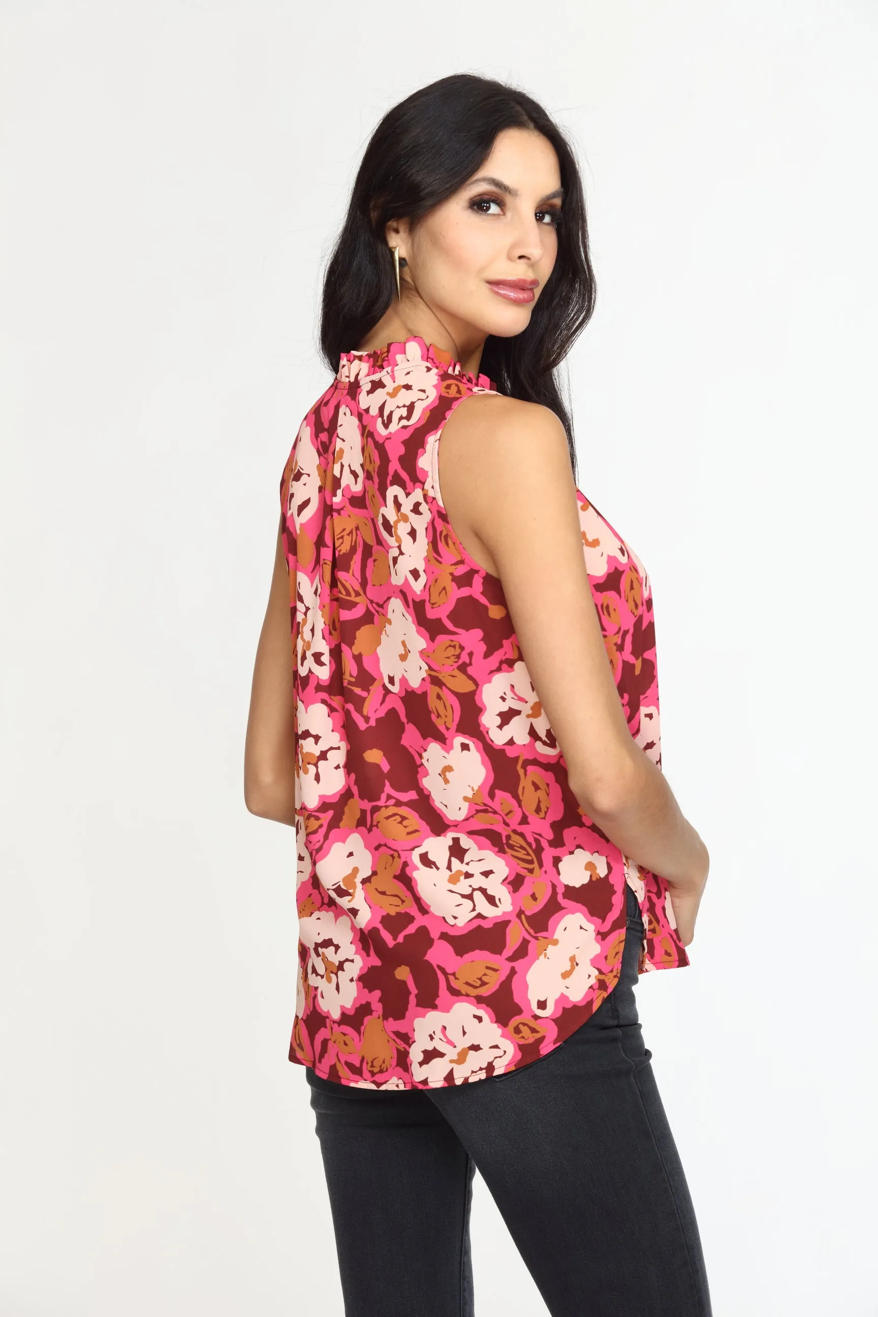 Lea Pleated Neck Sleeveless Blouse-FINAL SALE sold by Veronica M product image thumbnail 2