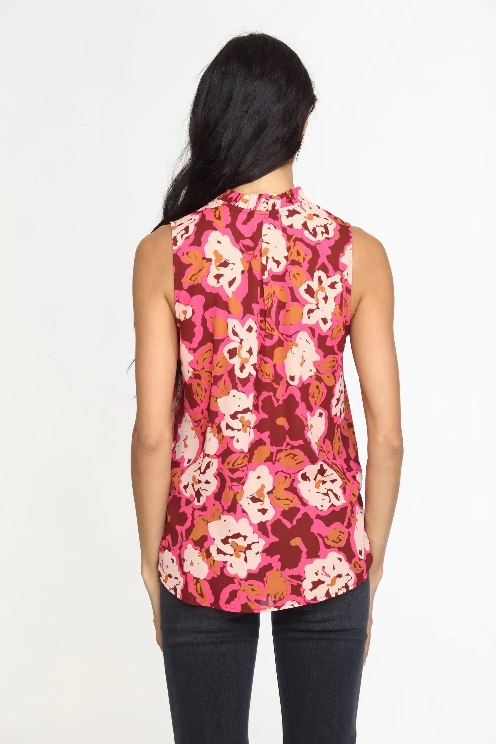Lea Pleated Neck Sleeveless Blouse-FINAL SALE sold by Veronica M product image thumbnail 4