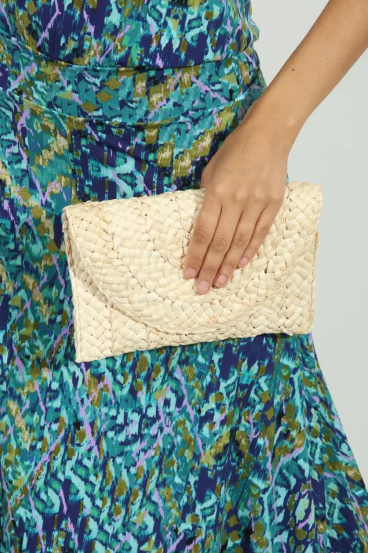Light Natural Raffia Clutch sold by Veronica M