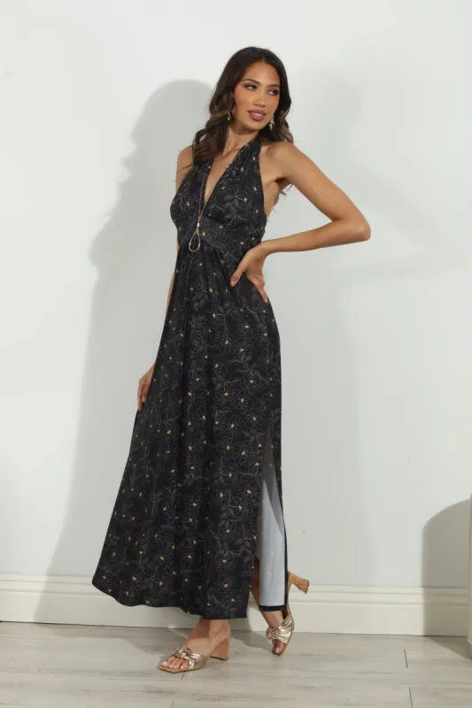 Daisy Halter Maxi-FINAL SALE sold by Veronica M