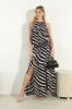 Fletcher Halter Double Slit Midi Dress-FINAL SALE sold by Veronica M
